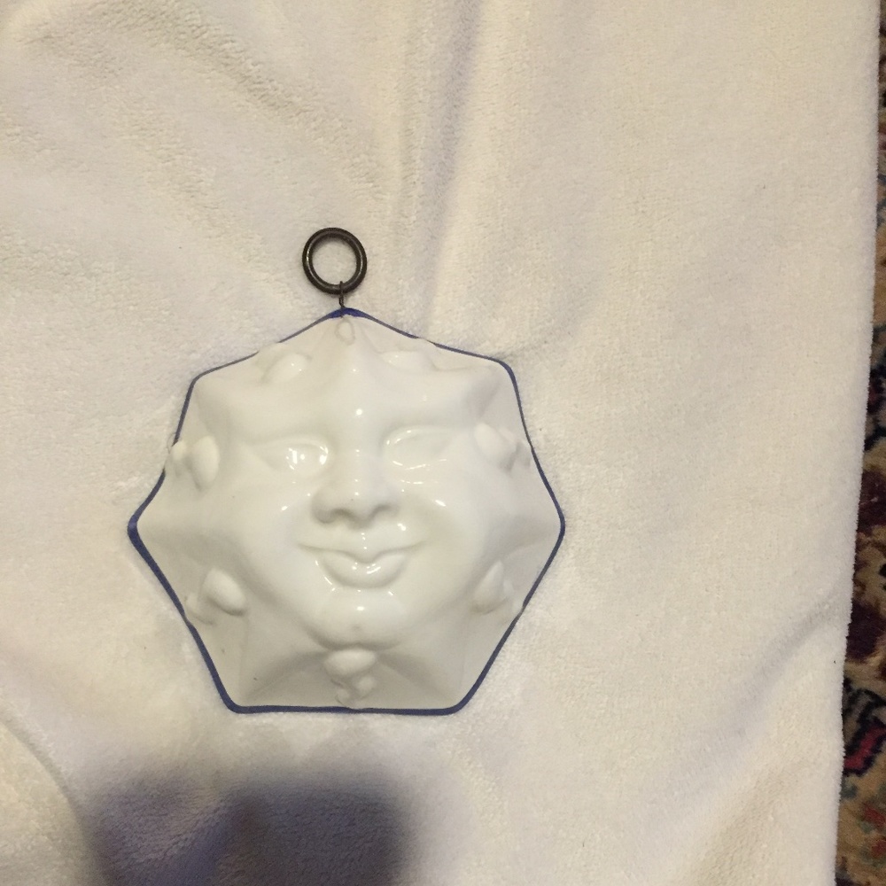 Bassano Italy Ceramics Sun Ornament